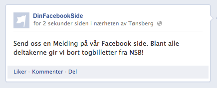 Facebook endring - nå er konkurranser på Timelinen lov