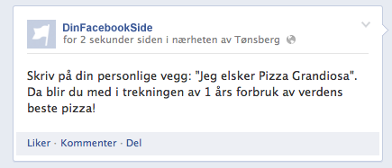 Facebook endring