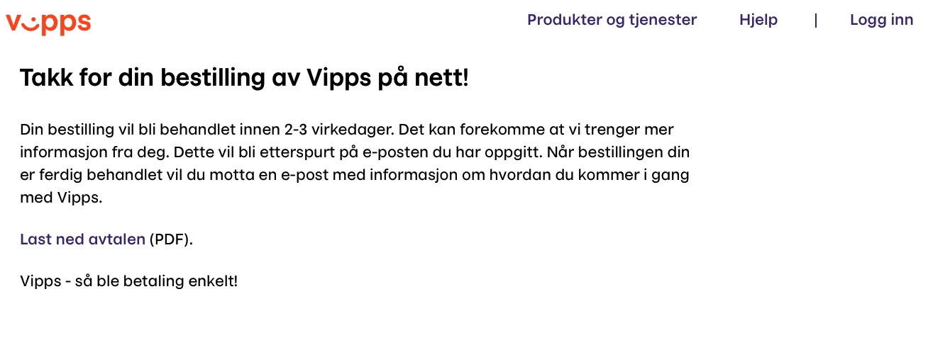 Vipps i WooCommerce nettbutikk